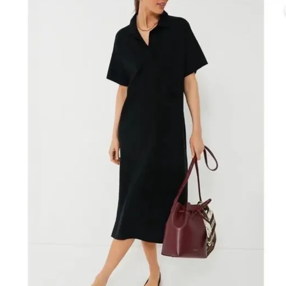 TUCKERNUCK Black Channing Polo Midi Dress NWT SIZE XL